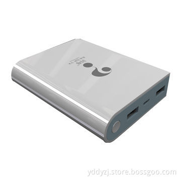 5V/1A & 2.1A USB ports, 10,400mA power bank, classical design, private mold
